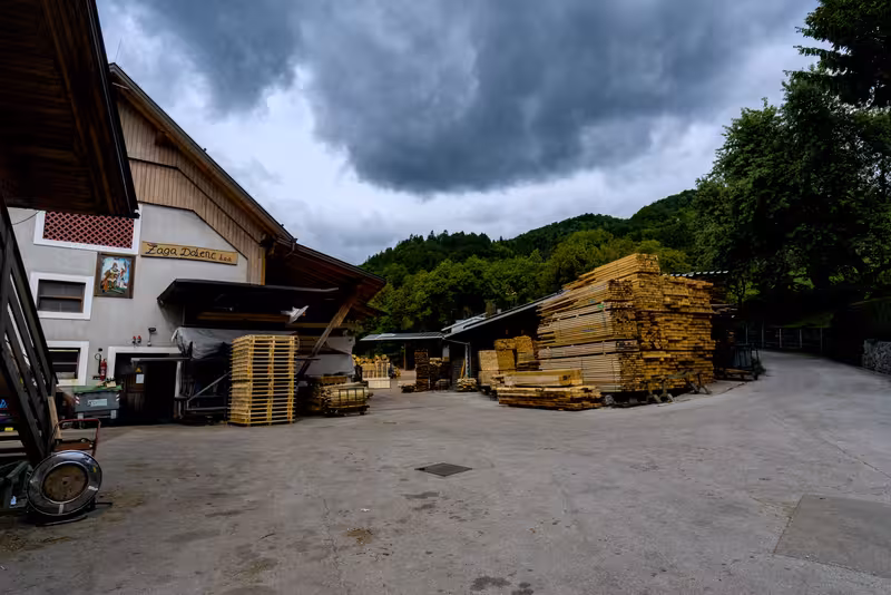The sawmill.