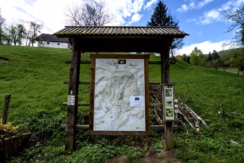 An information board.